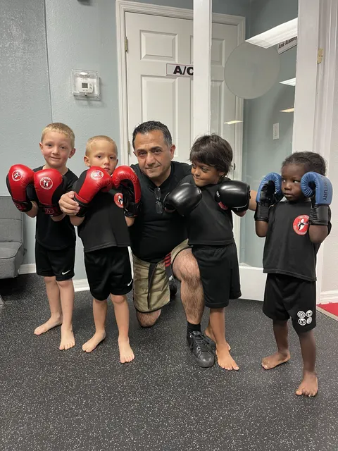 Kids MMA training at Amir Academy