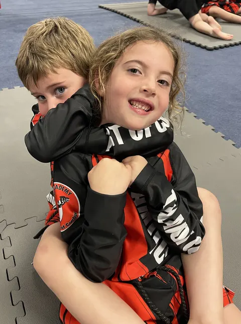 Kids MMA training at Amir Academy