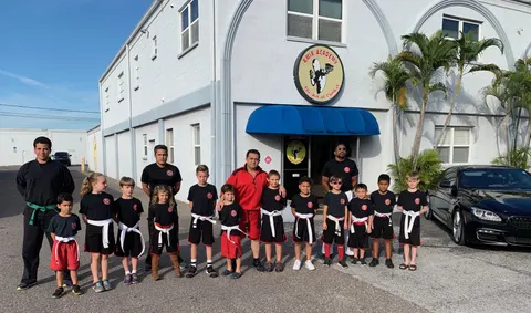 Kids MMA training at Amir Academy