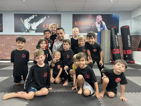 Kids MMA training at Amir Academy