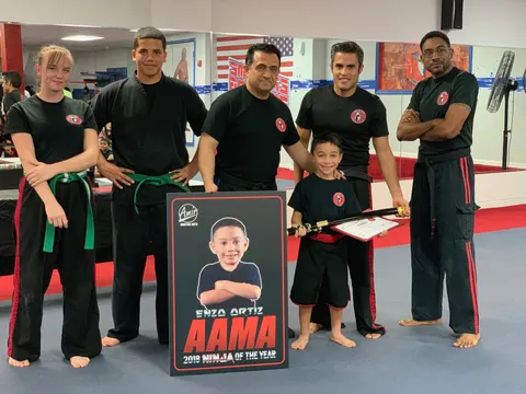 Kids MMA training at Amir Academy