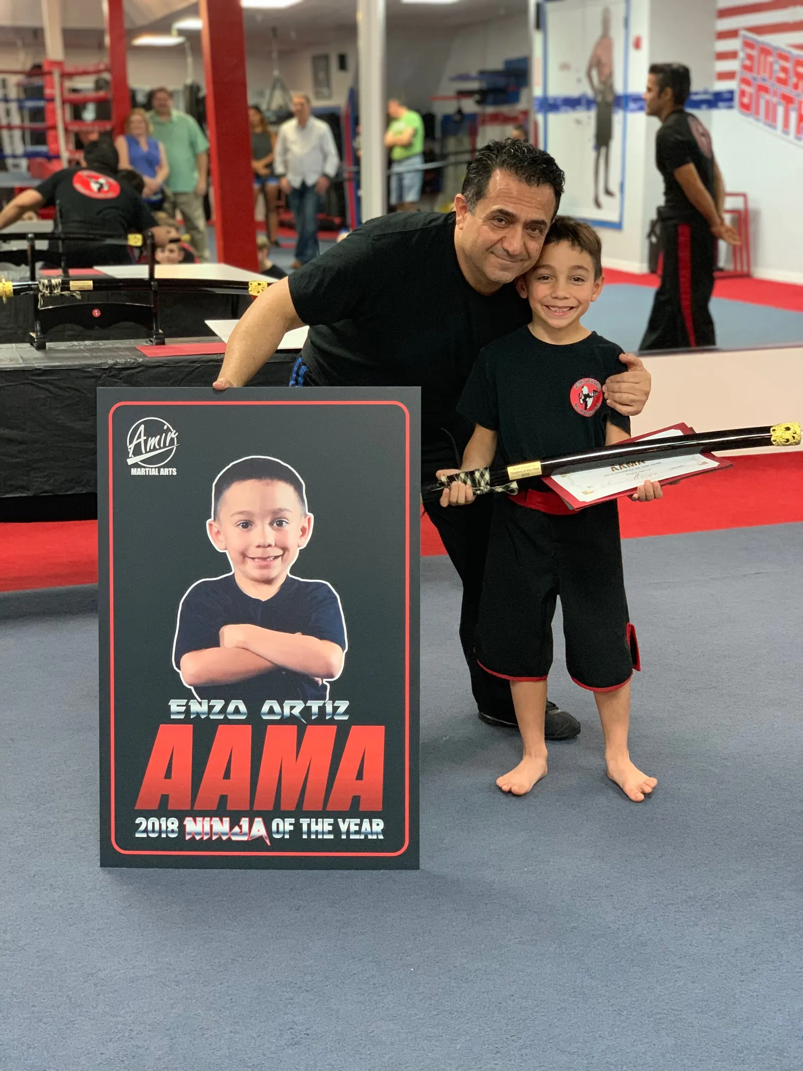 Confident young martial artist at Amir Academy Kids MMA