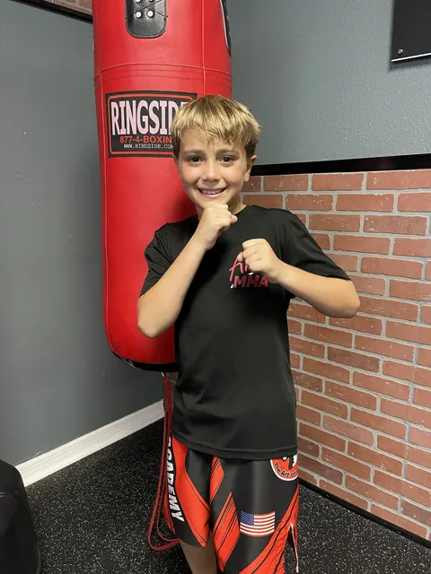 Kids MMA training at Amir Academy