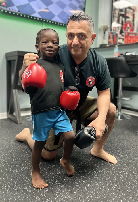 Kids MMA training at Amir Academy